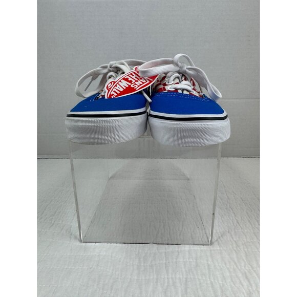 NWT Vans Youth Unisex Era 2-Tone Red/Blue Checkerboard Lace Up Skate Shoe 4 - Picture 5 of 8